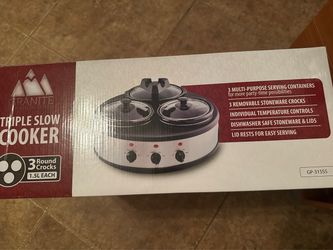 Granite Platinum Triple Slow Cooker GP-315SS
