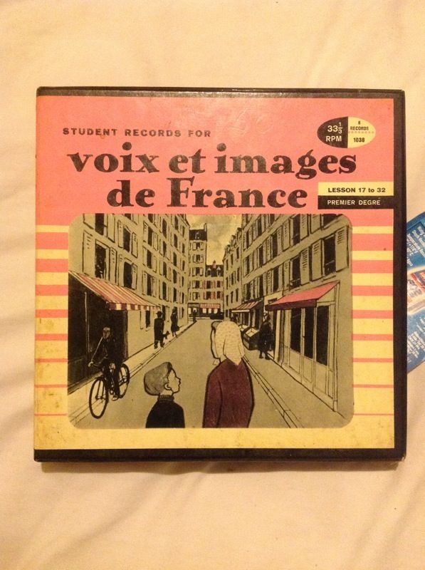 Vintage student record to teach french