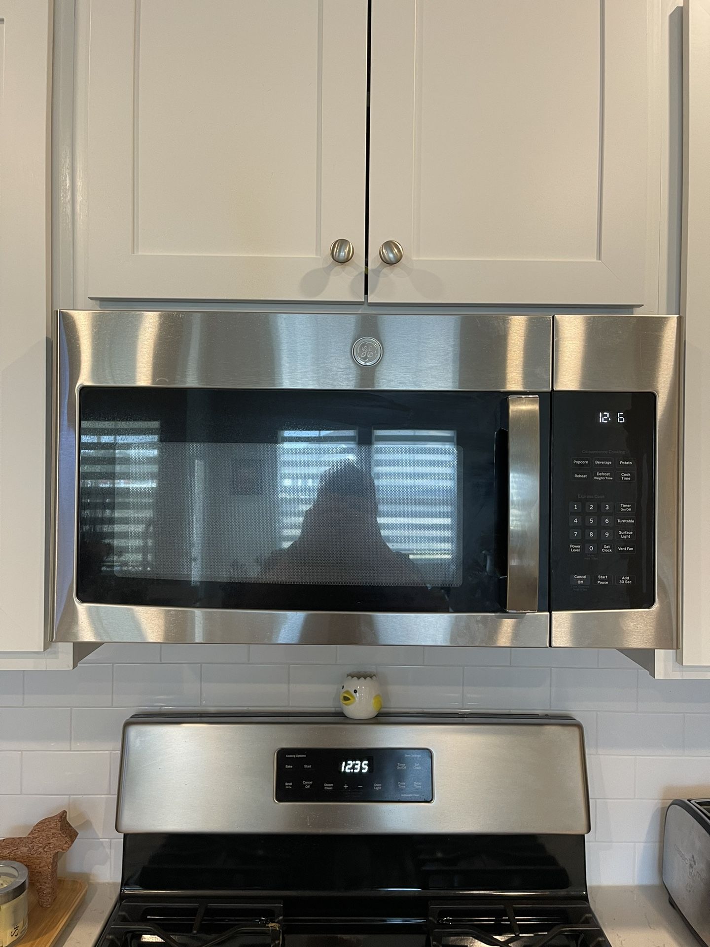 GE® 1.6 Cu. Ft. Over-the-Range Microwave Oven with Recirculating Venting  