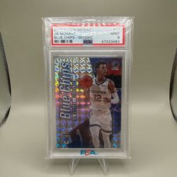 2019 PANINI MOSAIC BLUE CHIPS MOSAIC #10 JA MORANT PSA 9