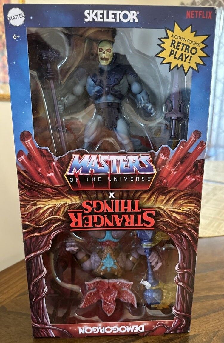 Motu - Skeletor & Demogorgon -2 Pack Master of the Universe & X Strange Things Action Figure -New-