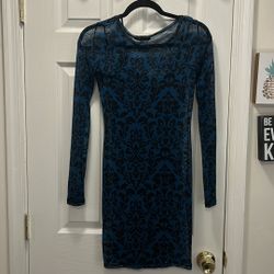 Blue Patterned Dress