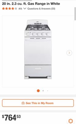 Summit 20 inch gas range stove.