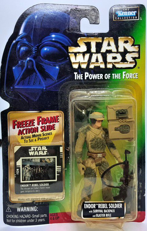 Star Wars The Power of the Force ~ Endor Rebel Soldier(with Survival Backpack)