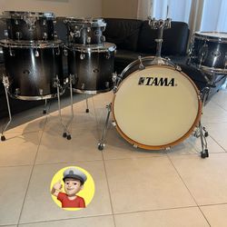 🔥 Tama 6-Piece BIRCH Drum Set MINT!
