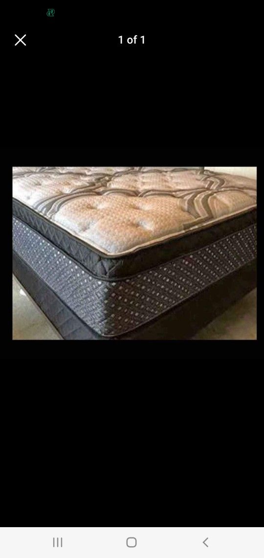 King size new thick pillow top bed can deliver