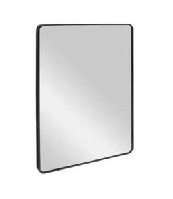 Home Decorators Collection Ryan 24 in. W x 33 in. H Rectangular Stainless Steel Framed Wall Bathroom Vanity Mirror in Matte Black