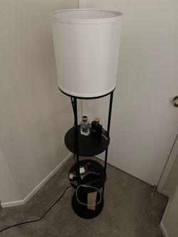 Light stand, with shelves 