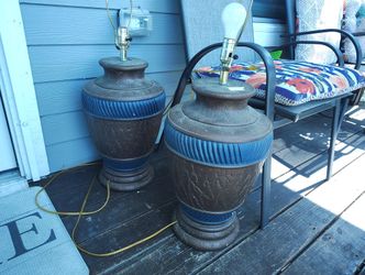 2 Antique Table Lamps