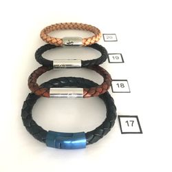 Bracelets . Leather And Rope . Clearance Collection 