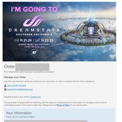 Dreamstate SoCal 2 GA - 2 Day Passes