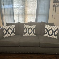 GREY SOFÁ COUCH SET