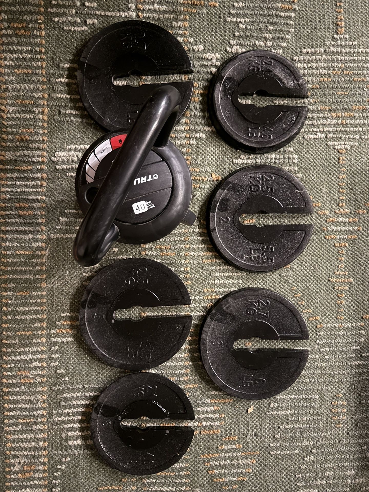 Tru Grit Adjustable Kettlebell (40lbs Max)
