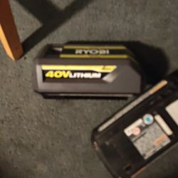 RYOBI 40V LITHIUM BATTERY 