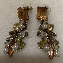 Multicolor Rhinestone Earrings 