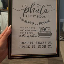 Wedding photo booth sign