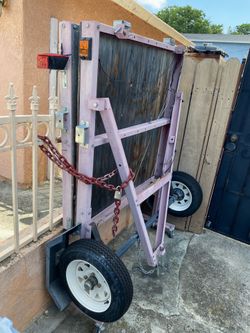 Folding 4ft x 8ft Utility Trailer flatbed 1720lbs