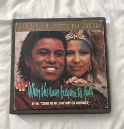 Jermaine Jackson & Pia Zadora "When The Rain Begins To Fall” 12” (Vinyl, LP, Album)