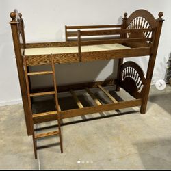 Twin Oak Bunk Beds
