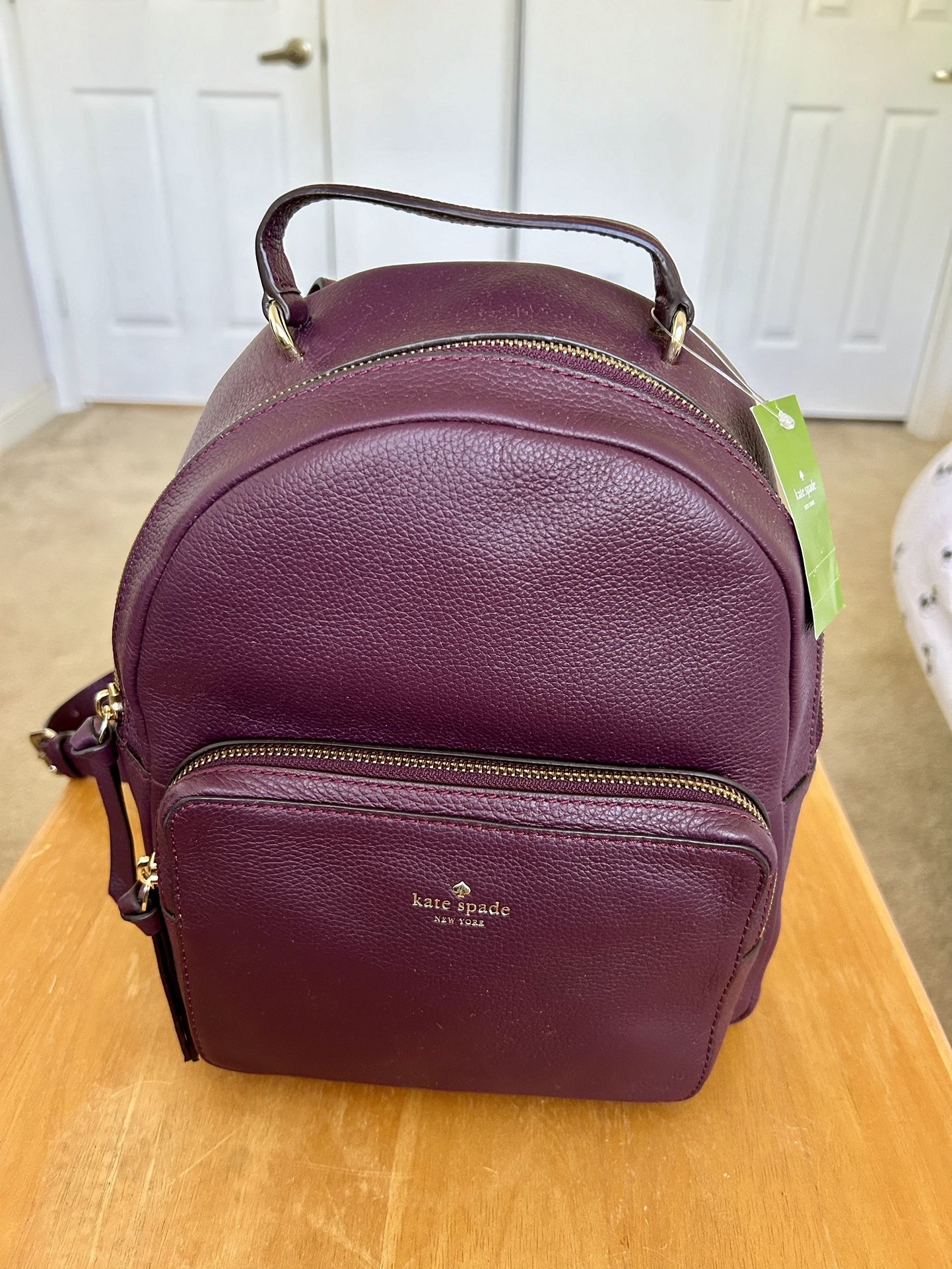 Kate Spade Leather Backpack New With Tag