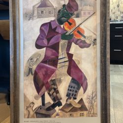 Marc Chagall Framed Print, “Green Violinist”