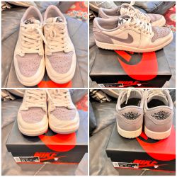Nike Jordan 1 Low Atmosphere Gray Size 10