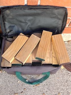 Wooden Blocks Set with Carry Bag