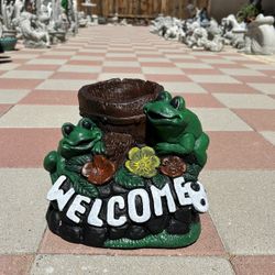 New Small Flower Pot Made Out Of Cement Perfect Gift 