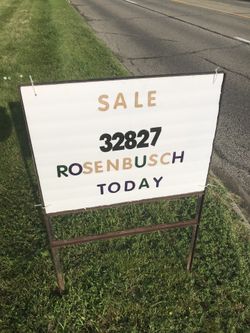 Big sale Saturday and Sunday 9-5 warren