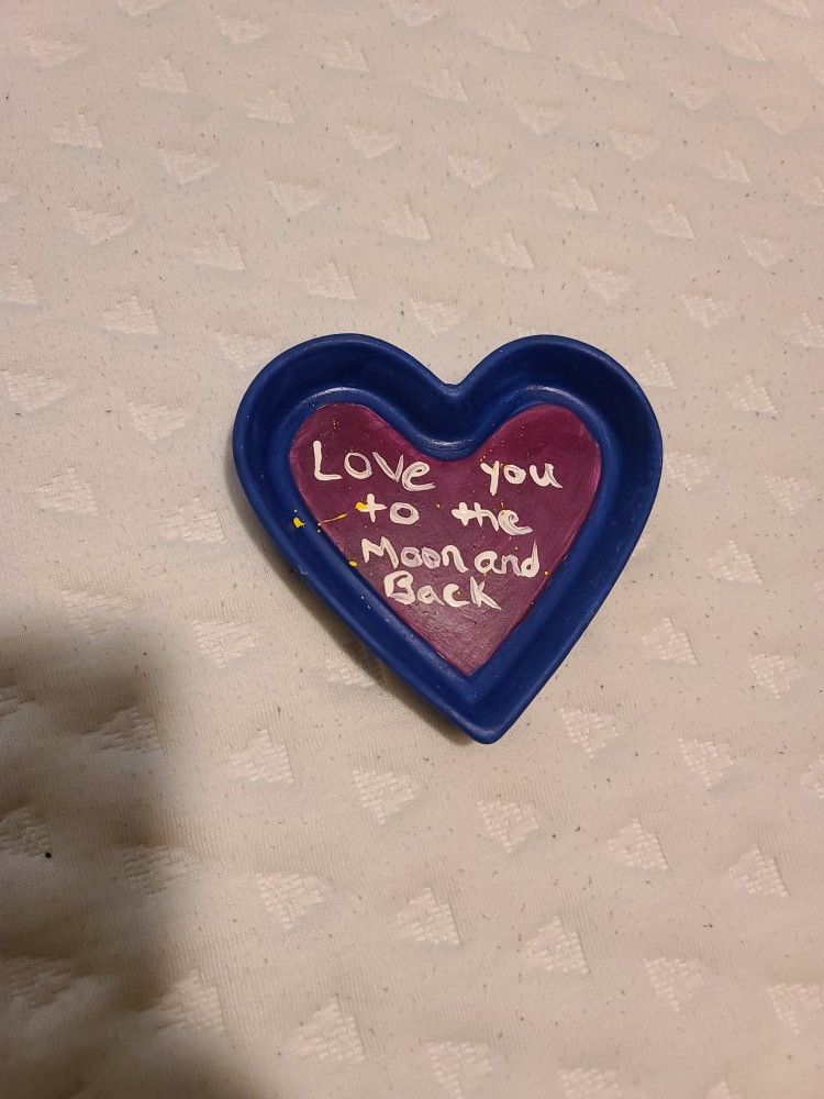 Hand Painted Heart Ceramic...I Don't Give My Number Out For Privacy Resons