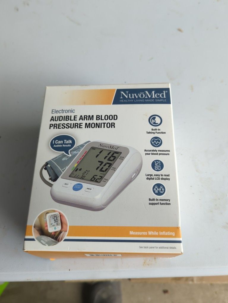 Audible Arm Blood Pressure Monitor