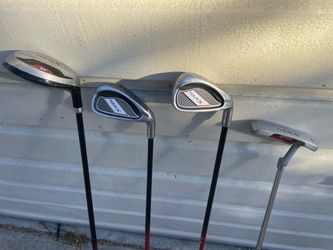 Tour X Junior golf clubs- 7, 9, Putter, driver