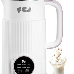 Nut Milk Maker Machine 28OZ, 6 in 1 Soy Milk Maker Blender, Stainless Steel Blenders for Oat, Almond, Plant Based Milk, Automatic Soybean Machine With