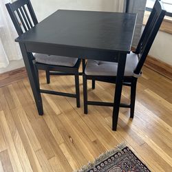 Ikea 2 person dining table and 2 Chairs