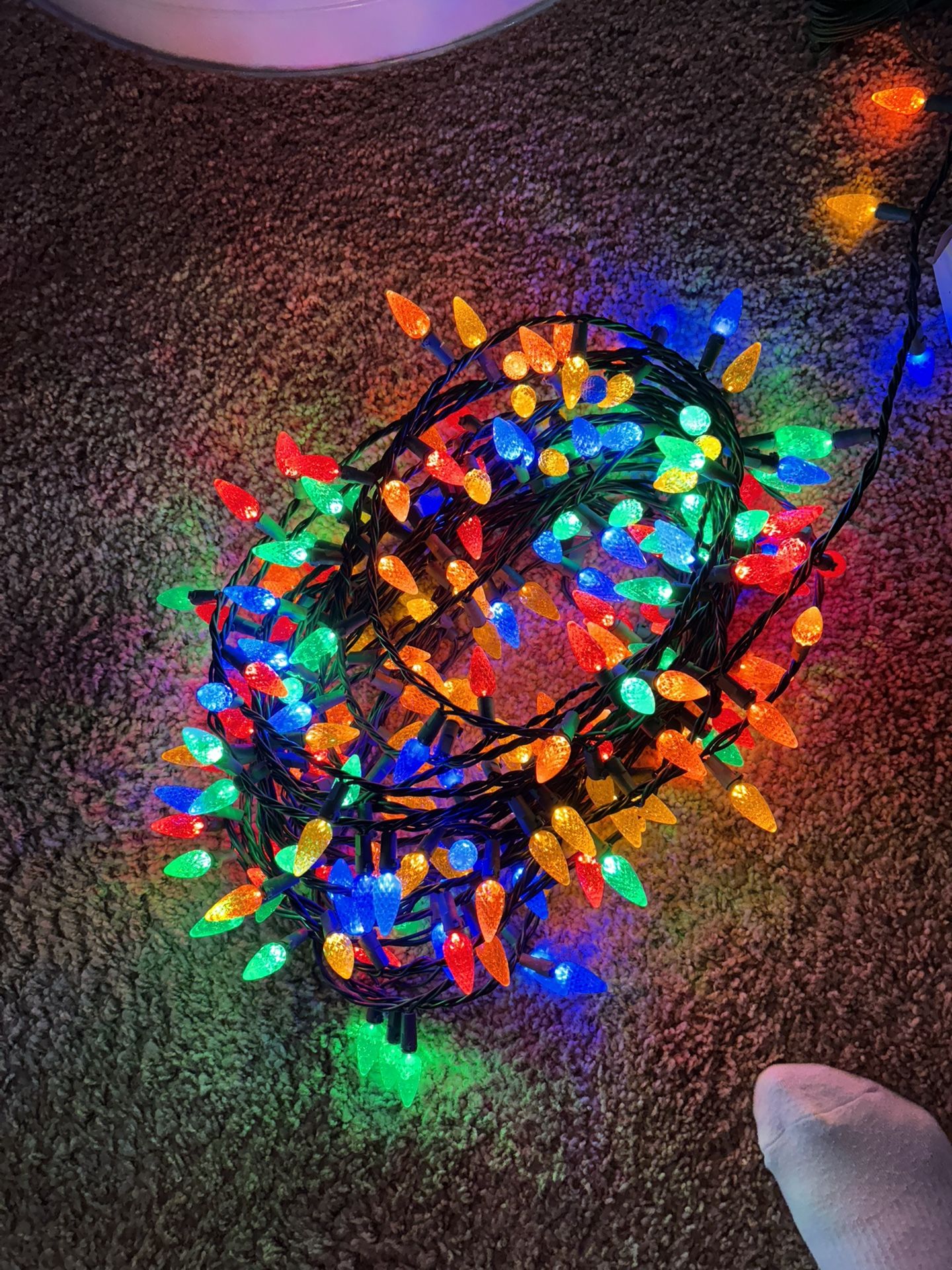 5 Sets 210 Textured C6 LED Lights 52’ Long