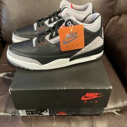 Nike Air Jordan 3 Retro Black Cement size 11