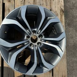 BMW 11-13 X5 11-14 X6 E70 E71 20x11 REAR ALUMINUM ALLOY 5 Y OPEN SPOKE WHEEL RIM