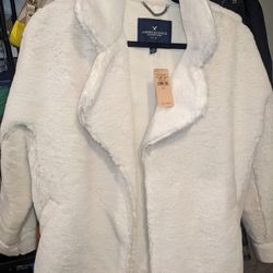 Brand New Faux Fur Coat, Originally $130, Size Large