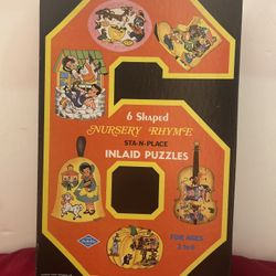 Vintage Warren Paper Shaped Nursery Rhyme Puzzle