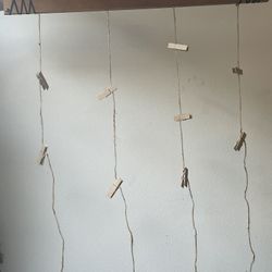 hanging photo collage