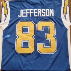 San Diego Chargers Throwback #83 Jefferson