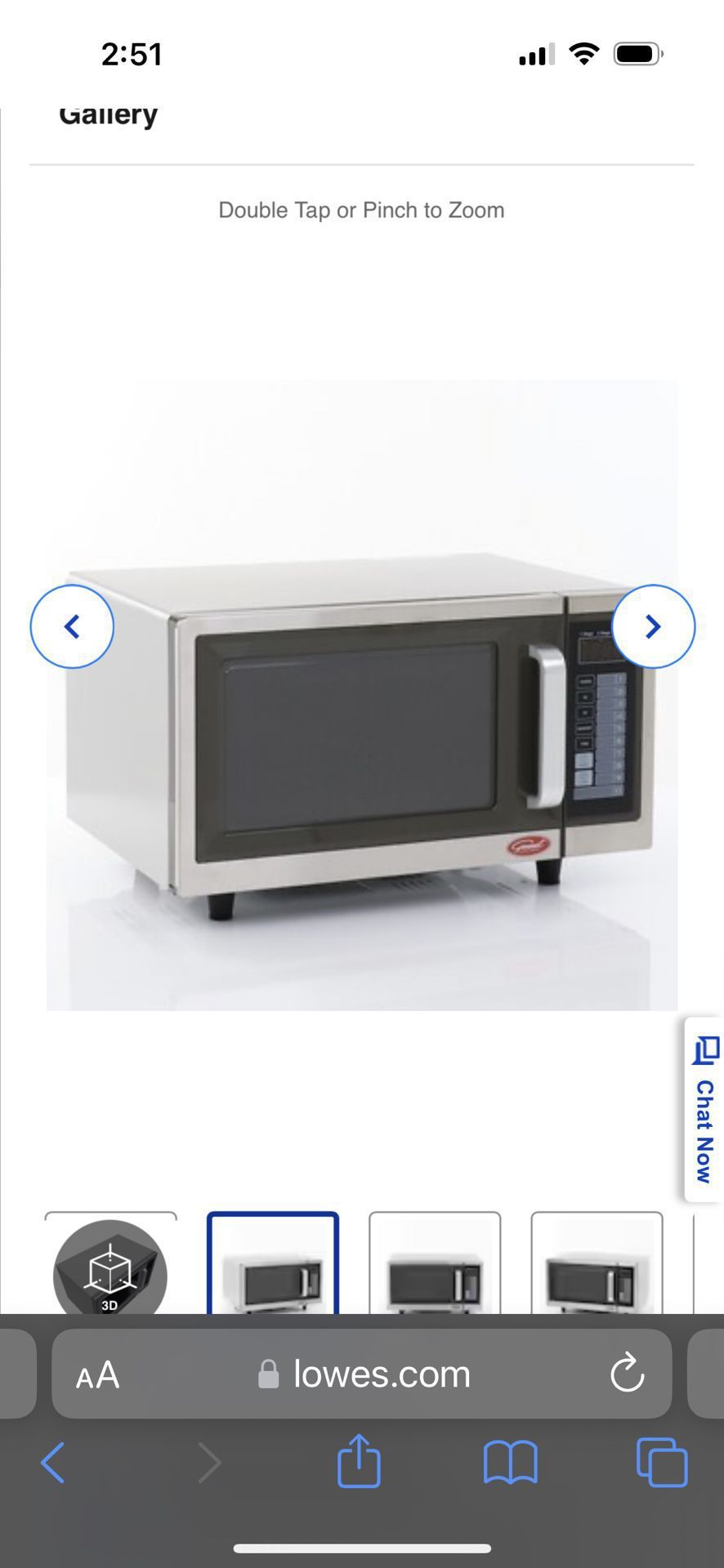 New General 1-cu ft 1000-Watt Countertop Microwave (Stainless Steel) Model #GEW1000E