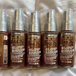 got2b GLOW'RIOUS Metallic Shimmer Hair Glitter & Body Glitter Duel Spray 5 Pk