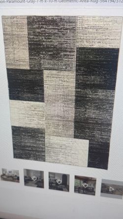 Home Decorators CollectionParamount Gray 7 ft. x 10 ft. Geometric Area Rug