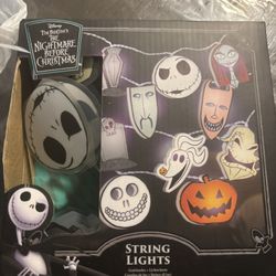 Jack Skellington Lights And Shower Curtain