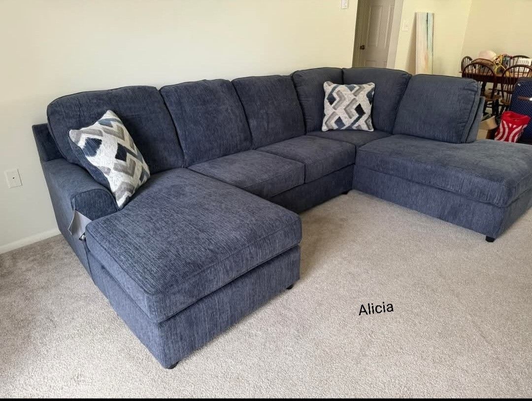 AP🎉 Double Chaise Sectional Couch// Financing & Delivery