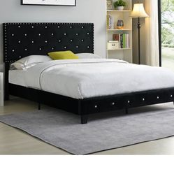 $299/Brand New Black Queen Size Bed Frame With New Mattress/Fast Delivery 