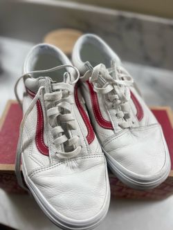 Leather Vans men 8.5 wmn 10