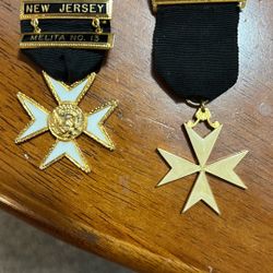 Antique Knights Templar Ceremonial Medals 