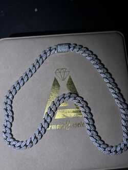 22 Inch Moissanite Diamond Chain 